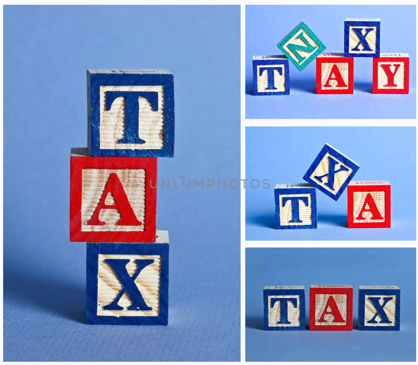 Wooden tax blocks