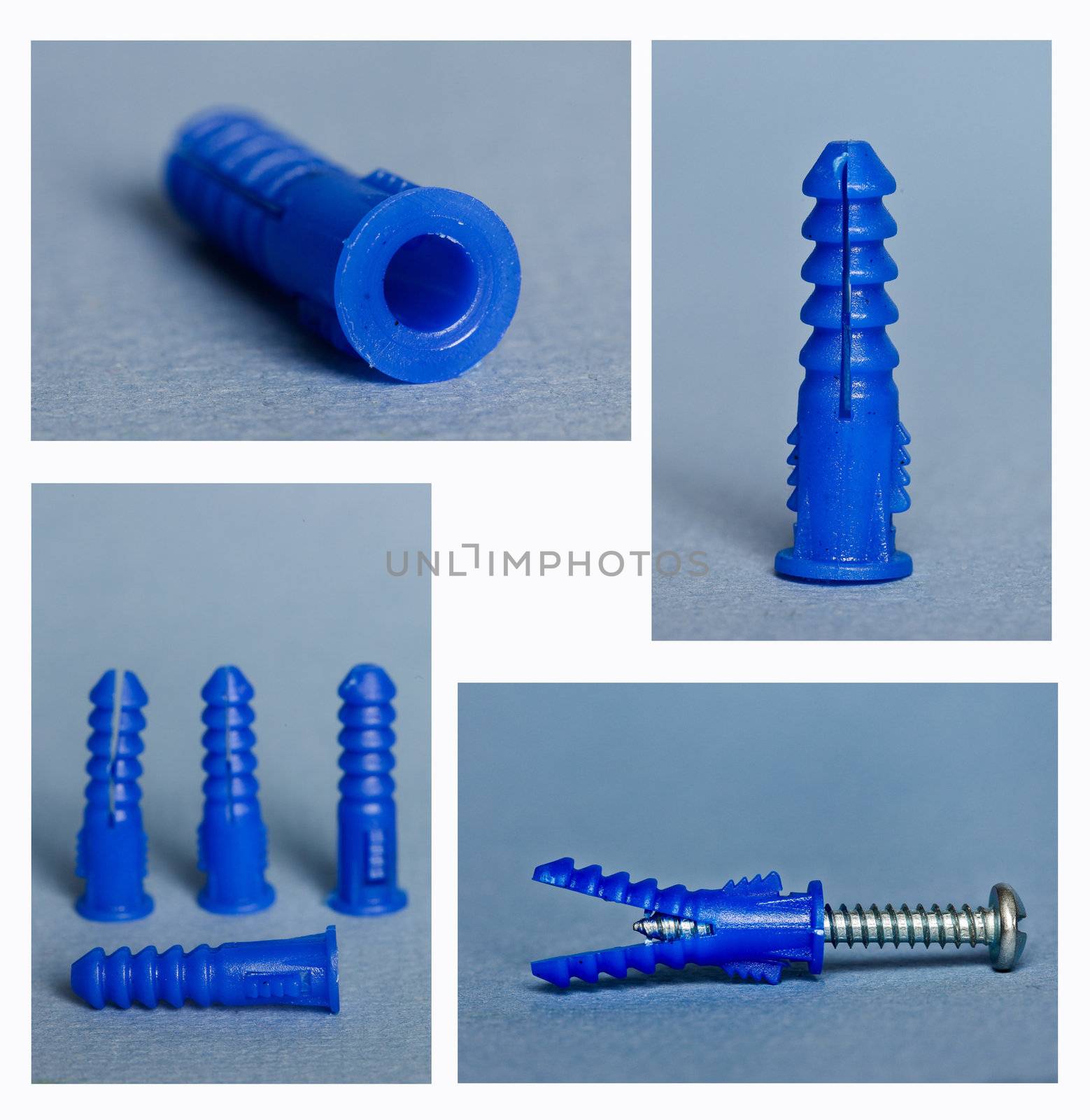 Ribbeed plastic anchor for drywall or plaster project