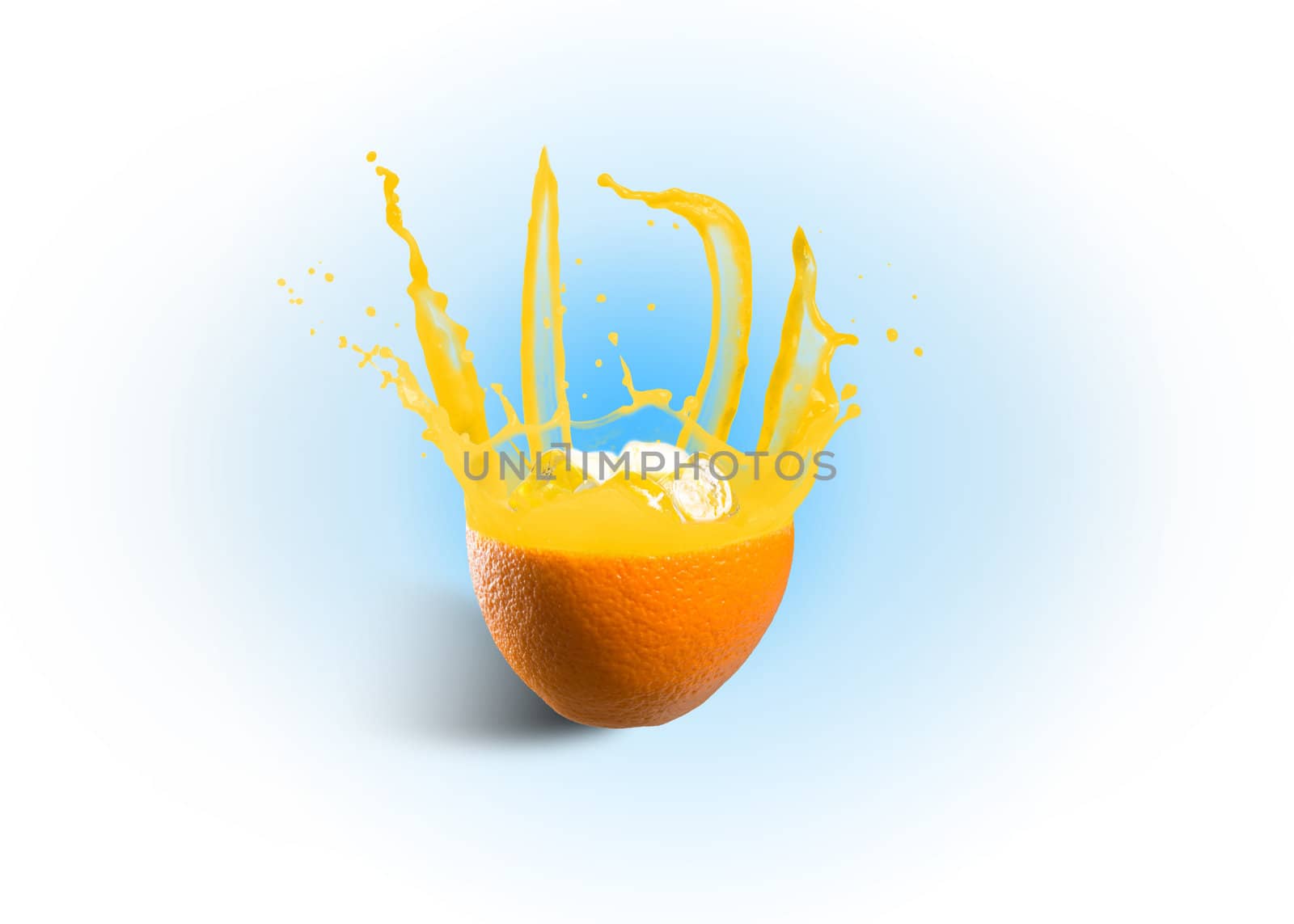 fresh orange juice with a splash by adam121