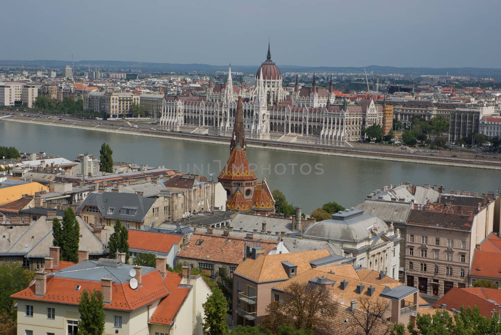 The city of Budapest view from above