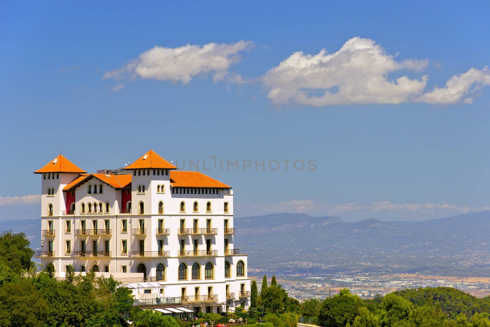 House from mountain Tibidabo, Barcelona, Spain