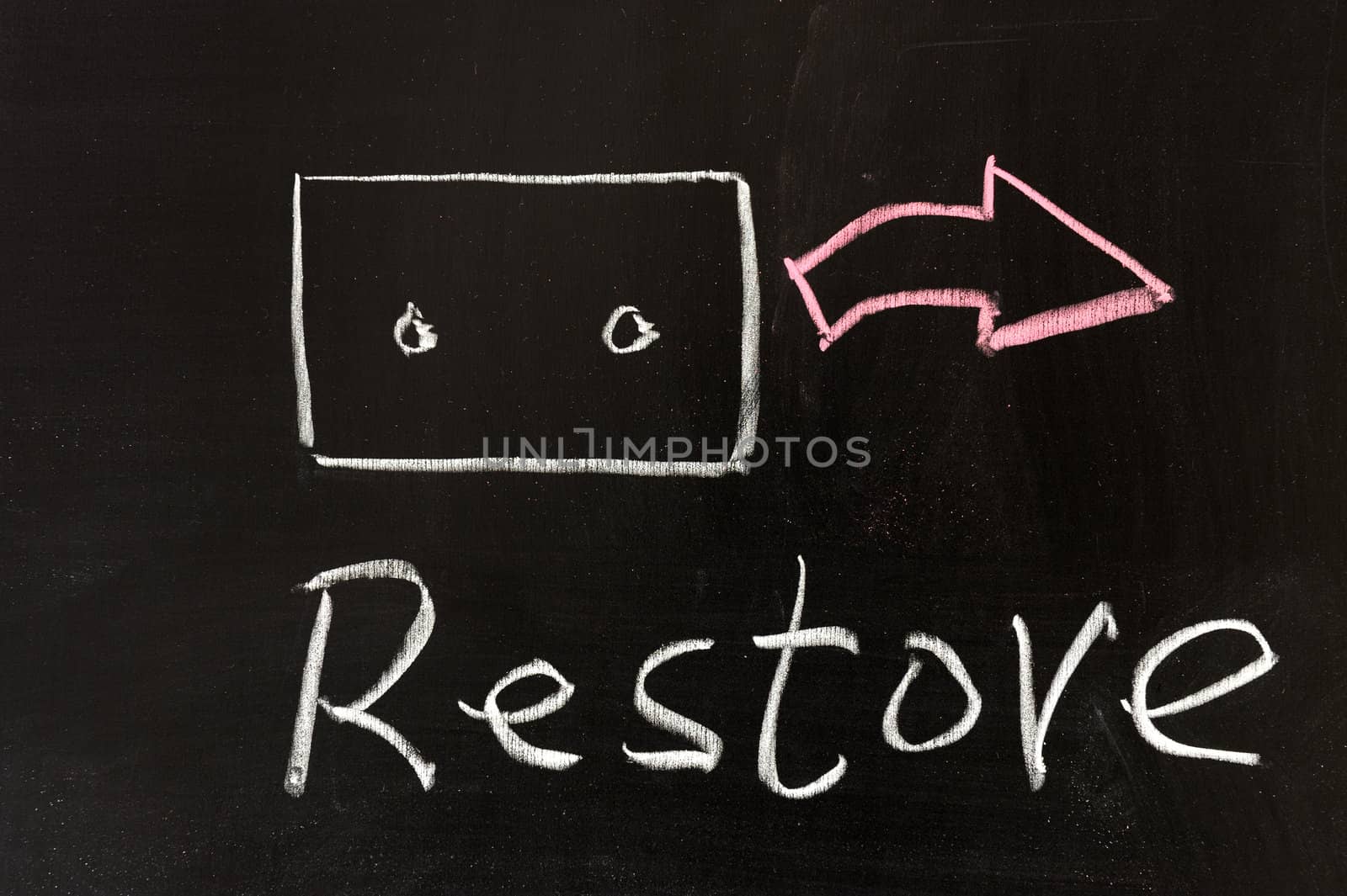 Chalk drawing - Restore