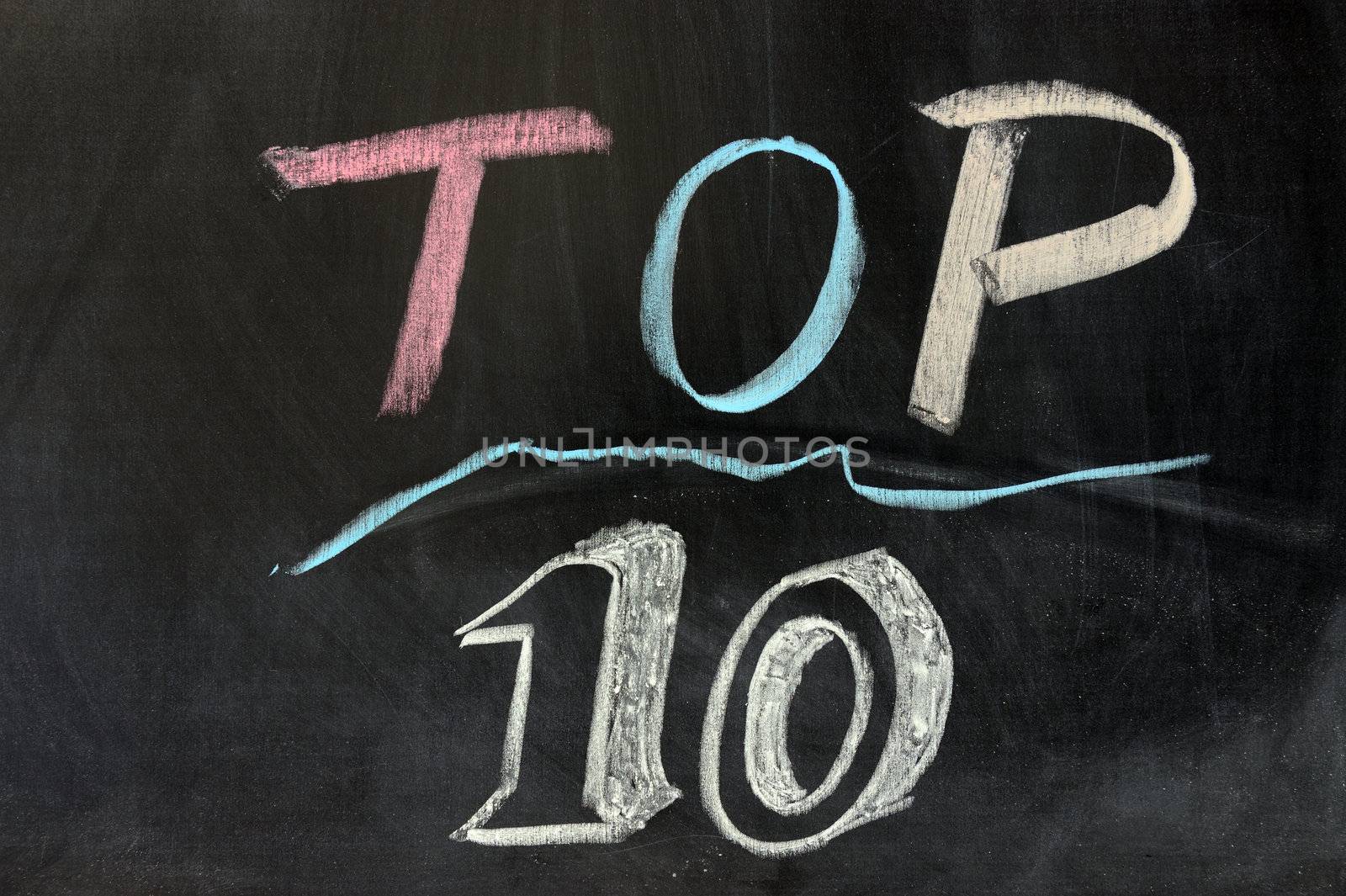 Chalk drawing - Top ten