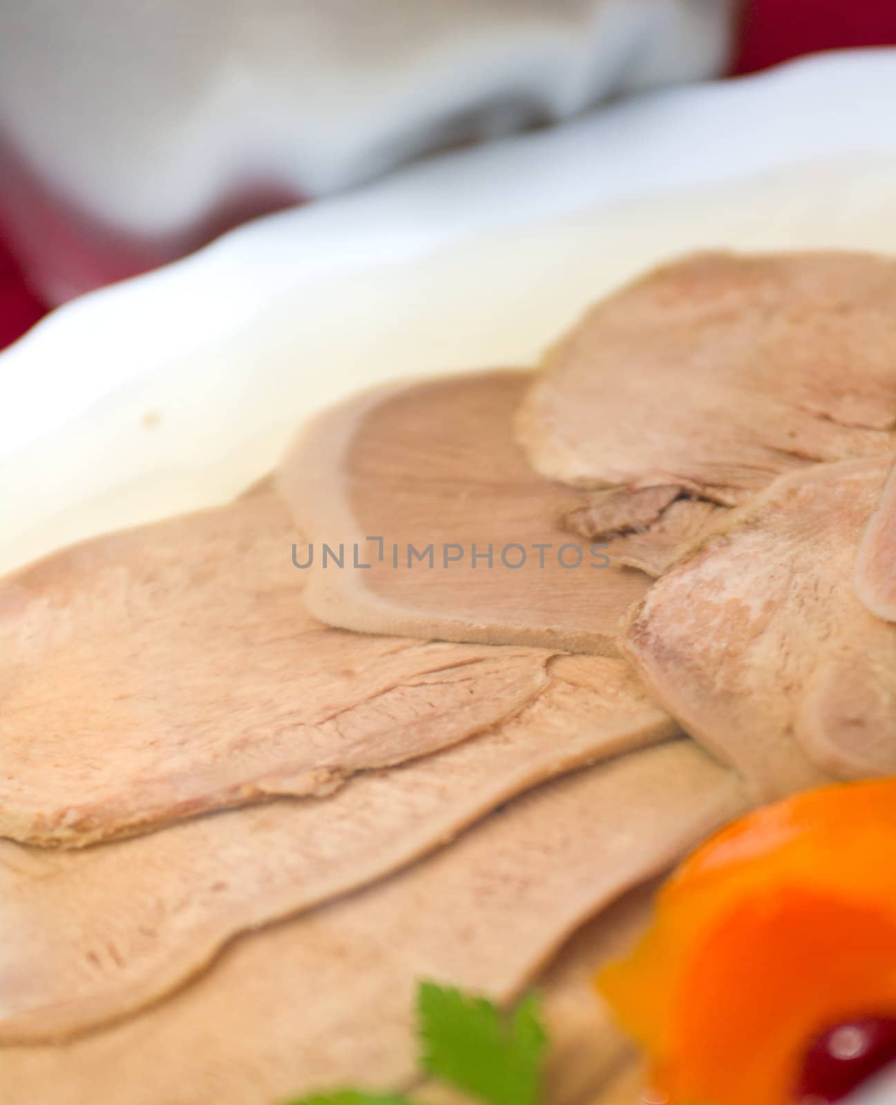 Aspic from meat .Shallow depth-of-field