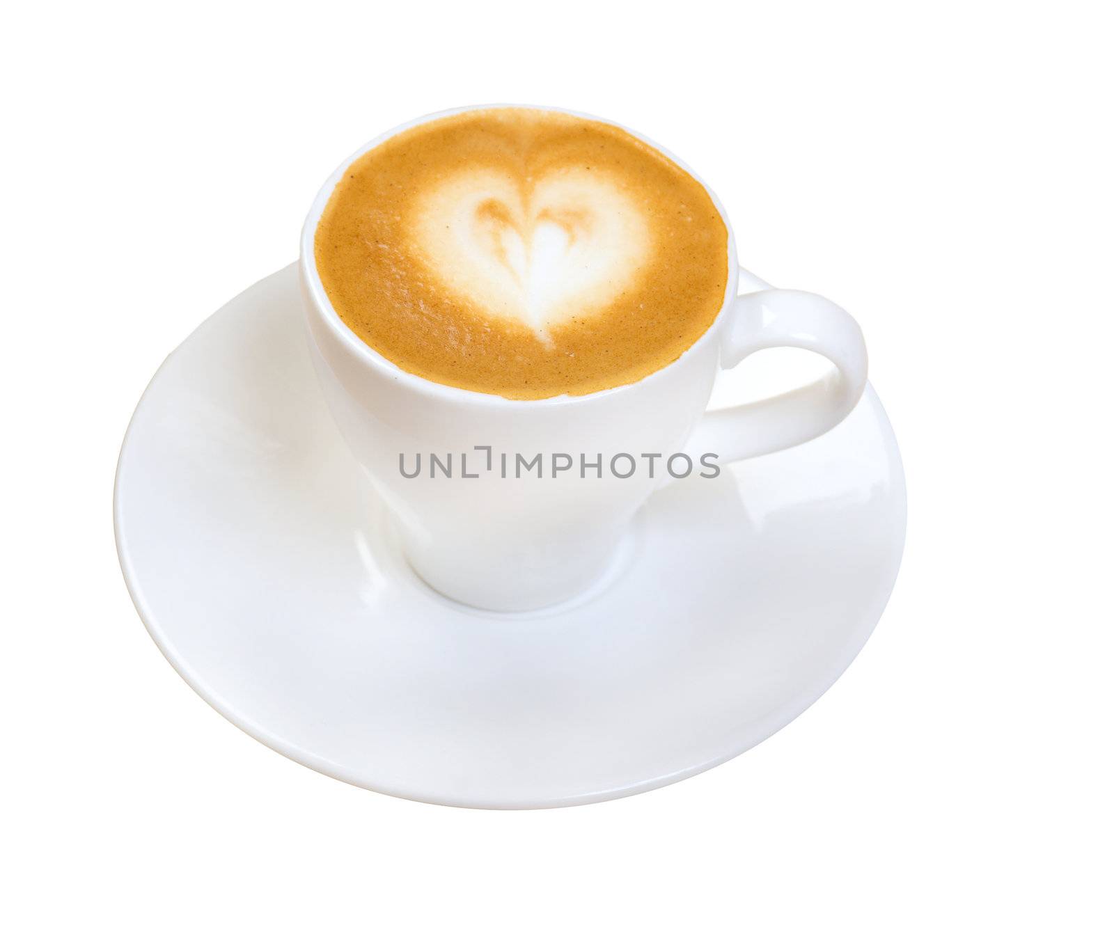 cappuccino cup.coffee . isolated on a white background.