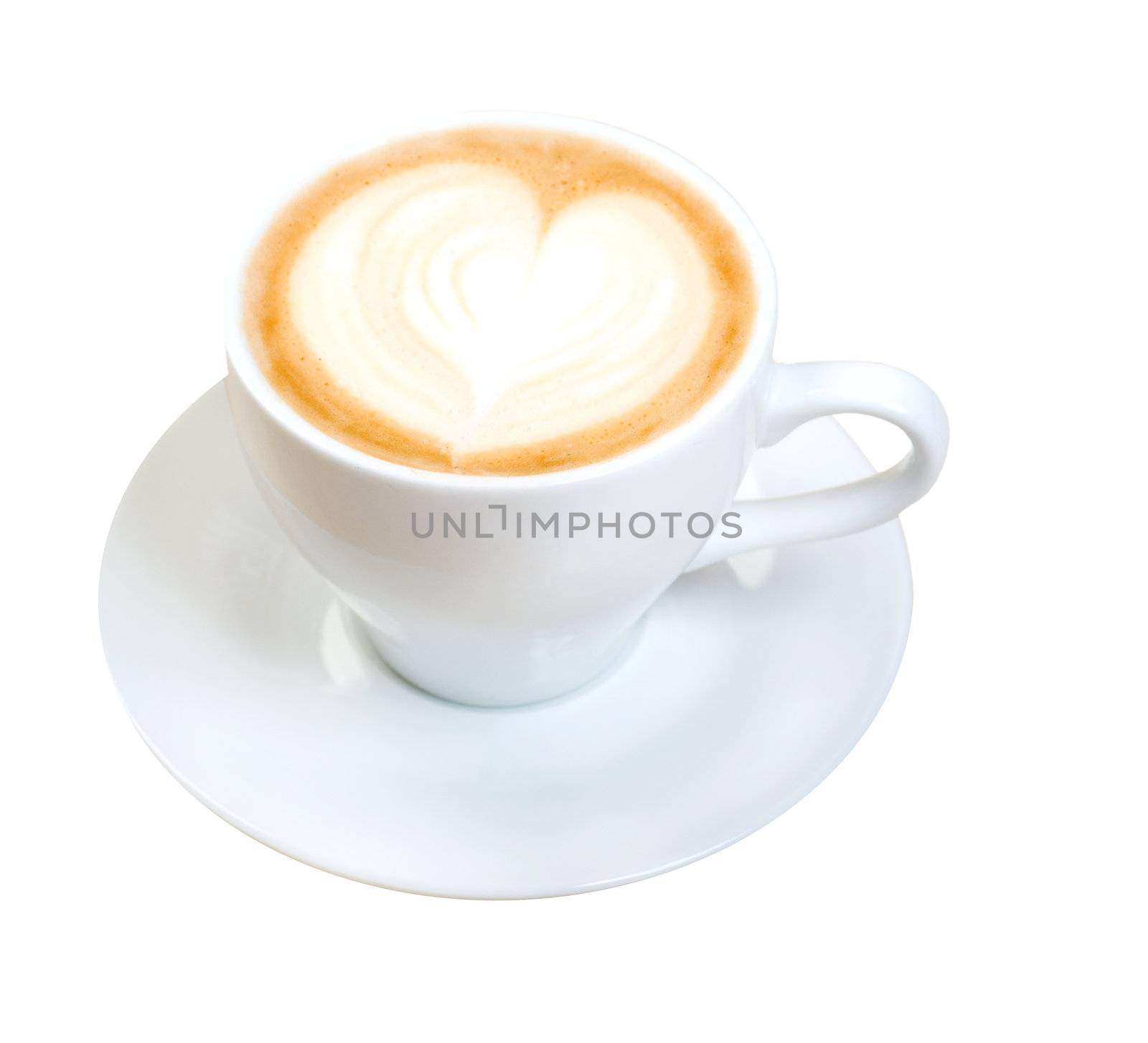 cappuccino cup.coffee . isolated on a white background.