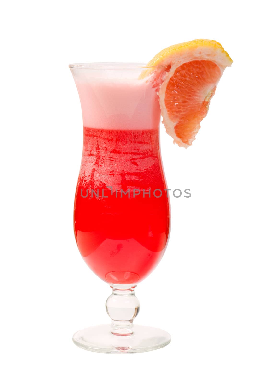 tropical cerise  cocktail isolated  by Fanfo