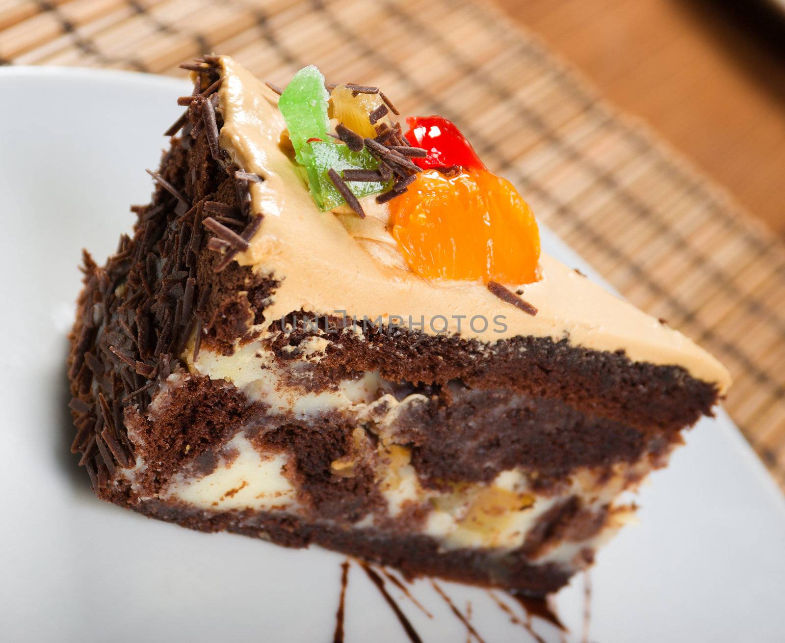 chocolate cake.sweet dessert