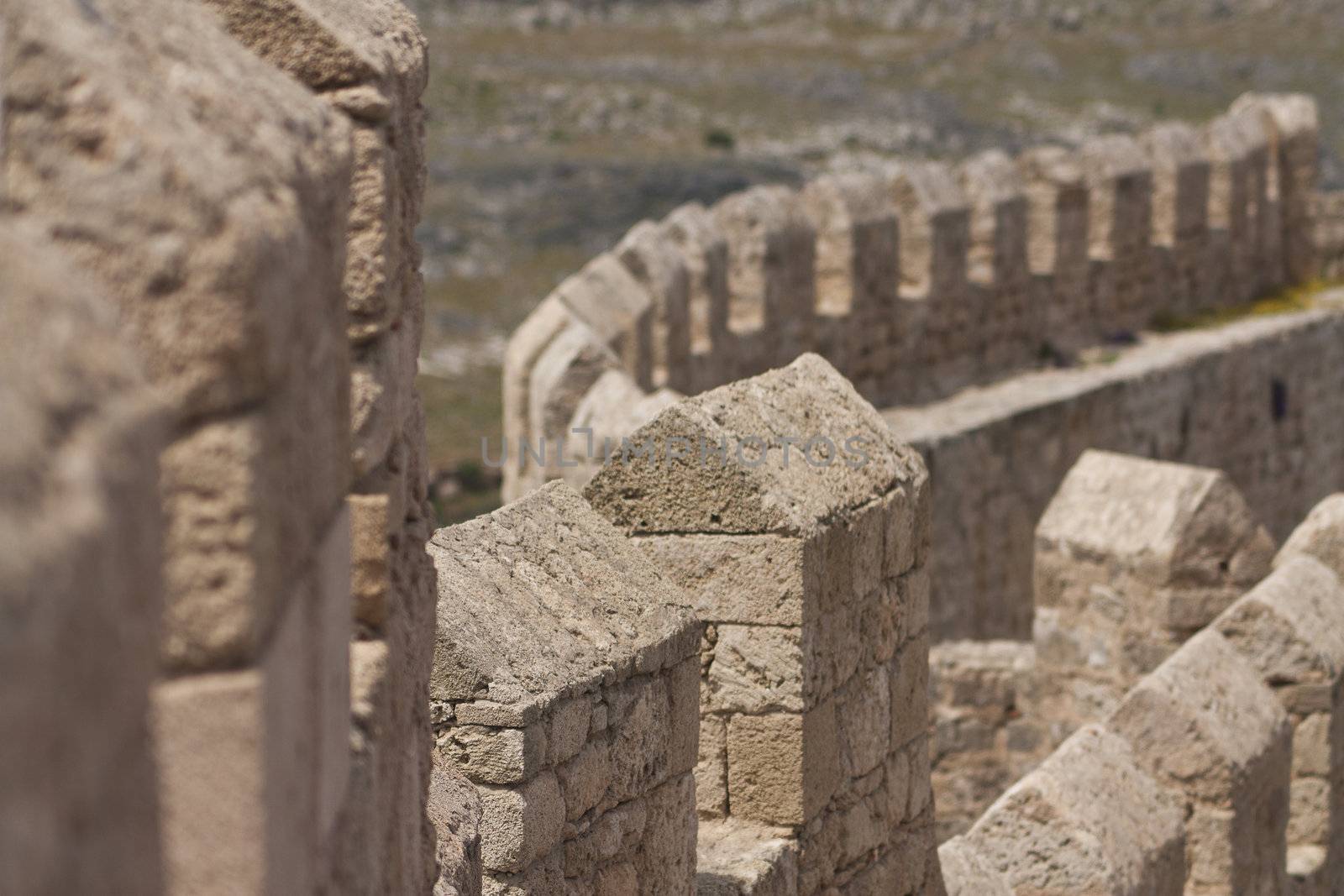 a landscape of  rhodes island 