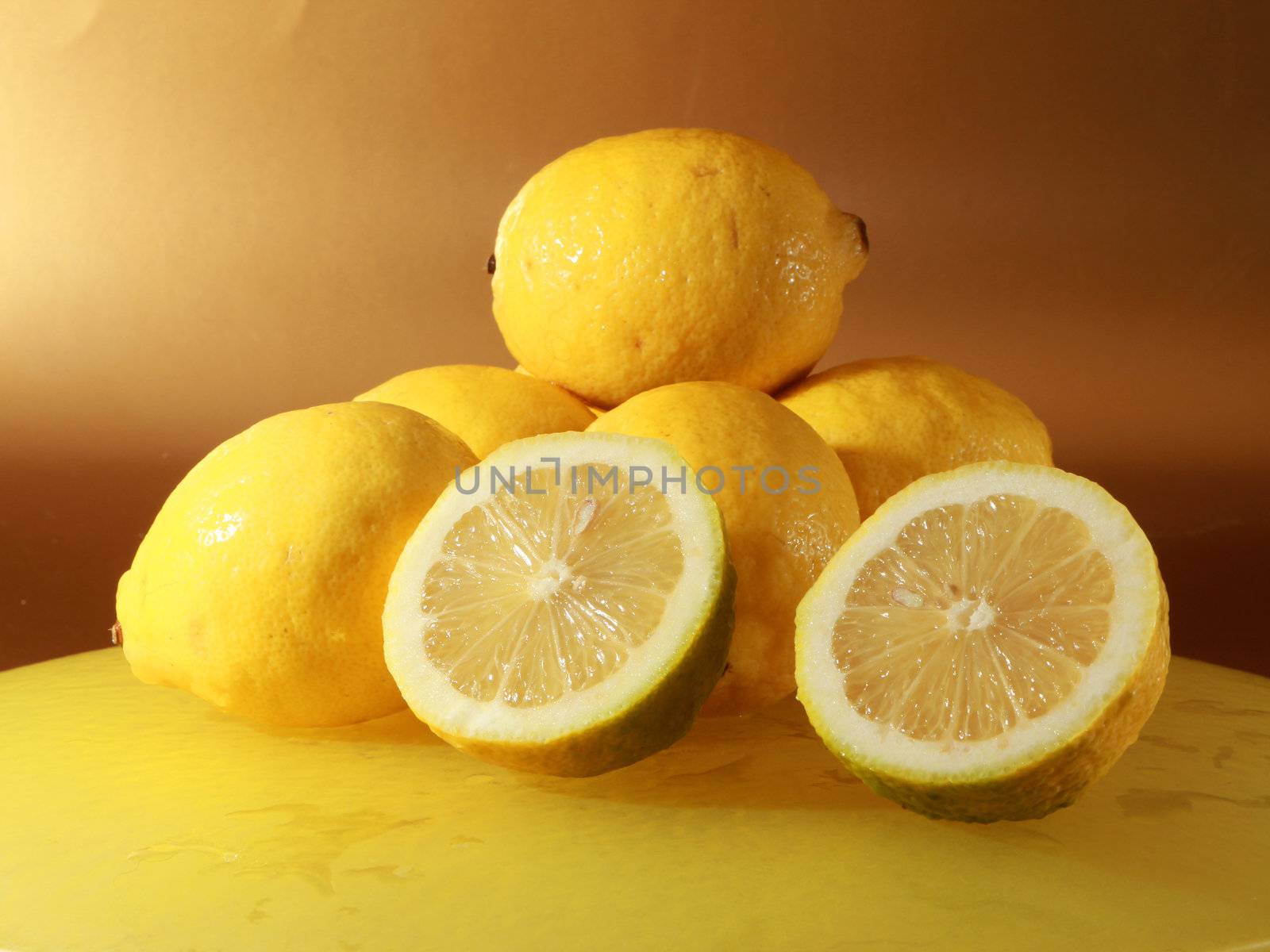 yellow lemon fruit