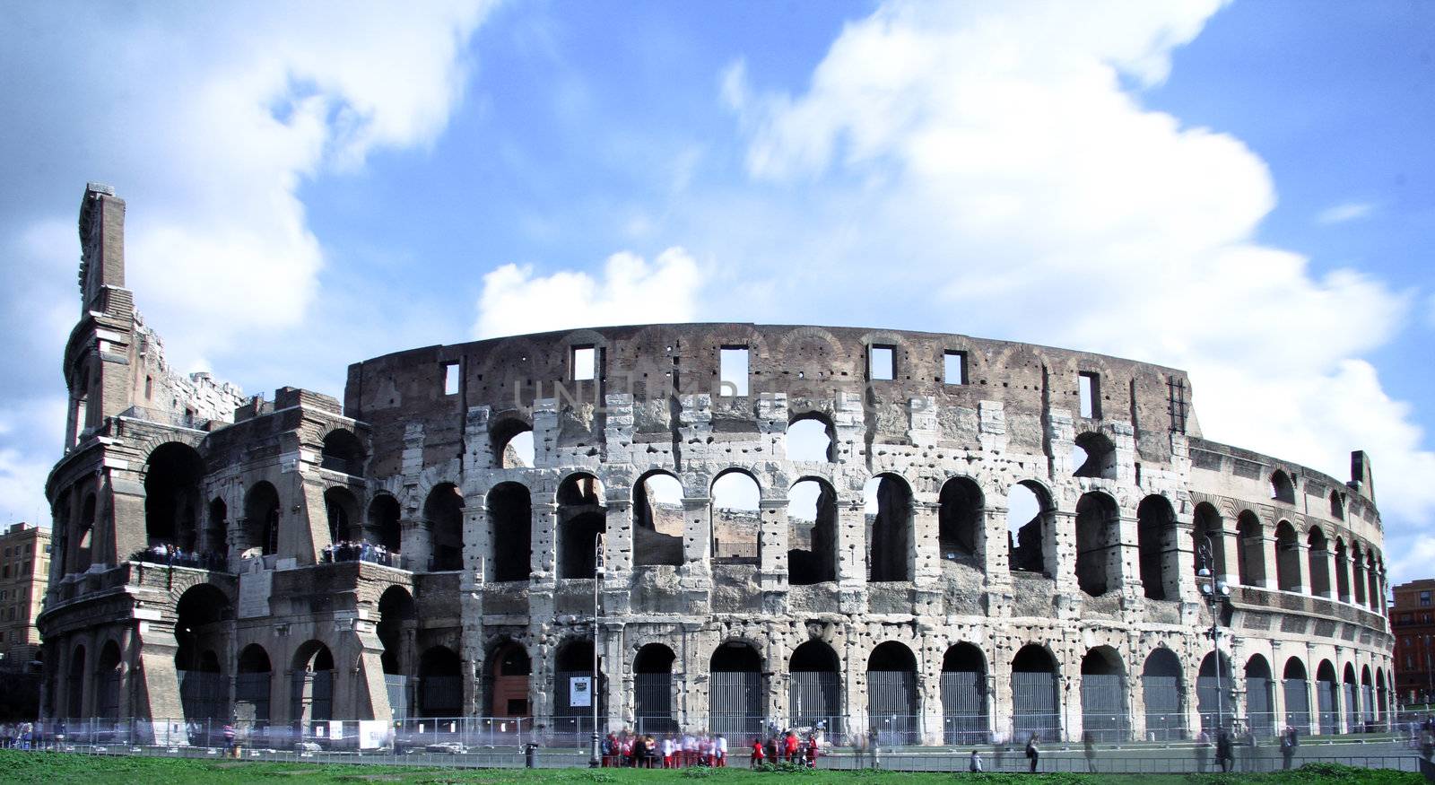 the famous and ancient coliseum in rome