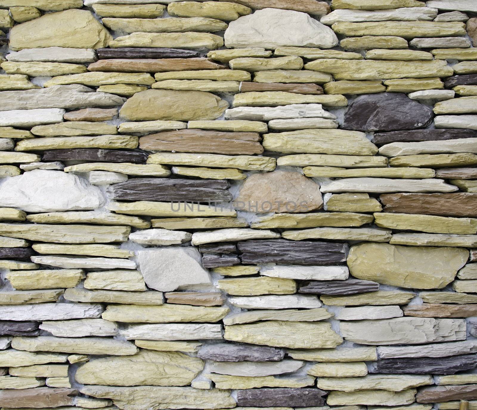 Pattern of decorative stone wall by siraanamwong