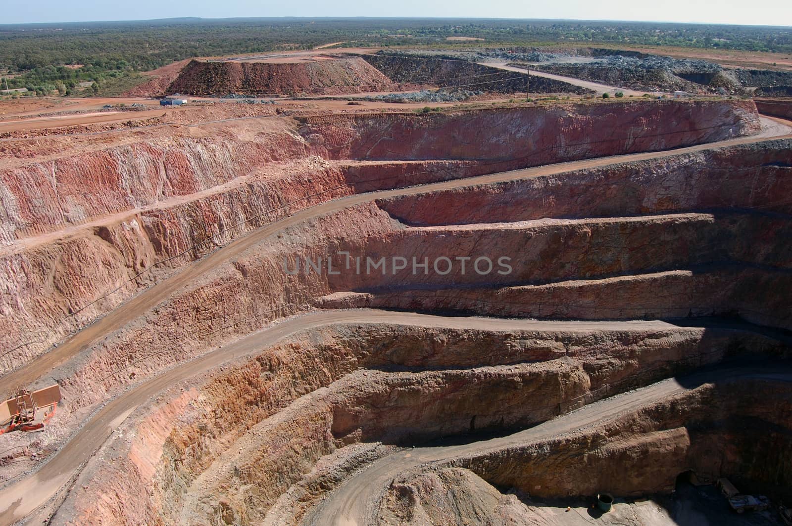 Gold mine open pit at Cobar town, Australia