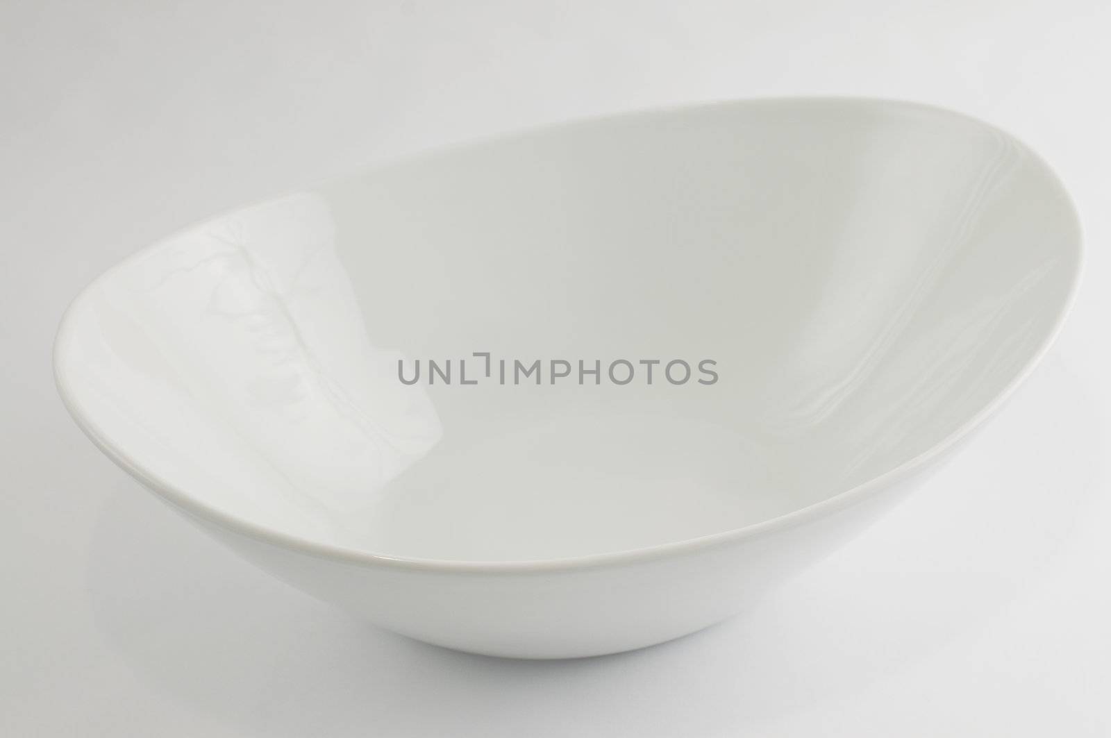 White china bowl