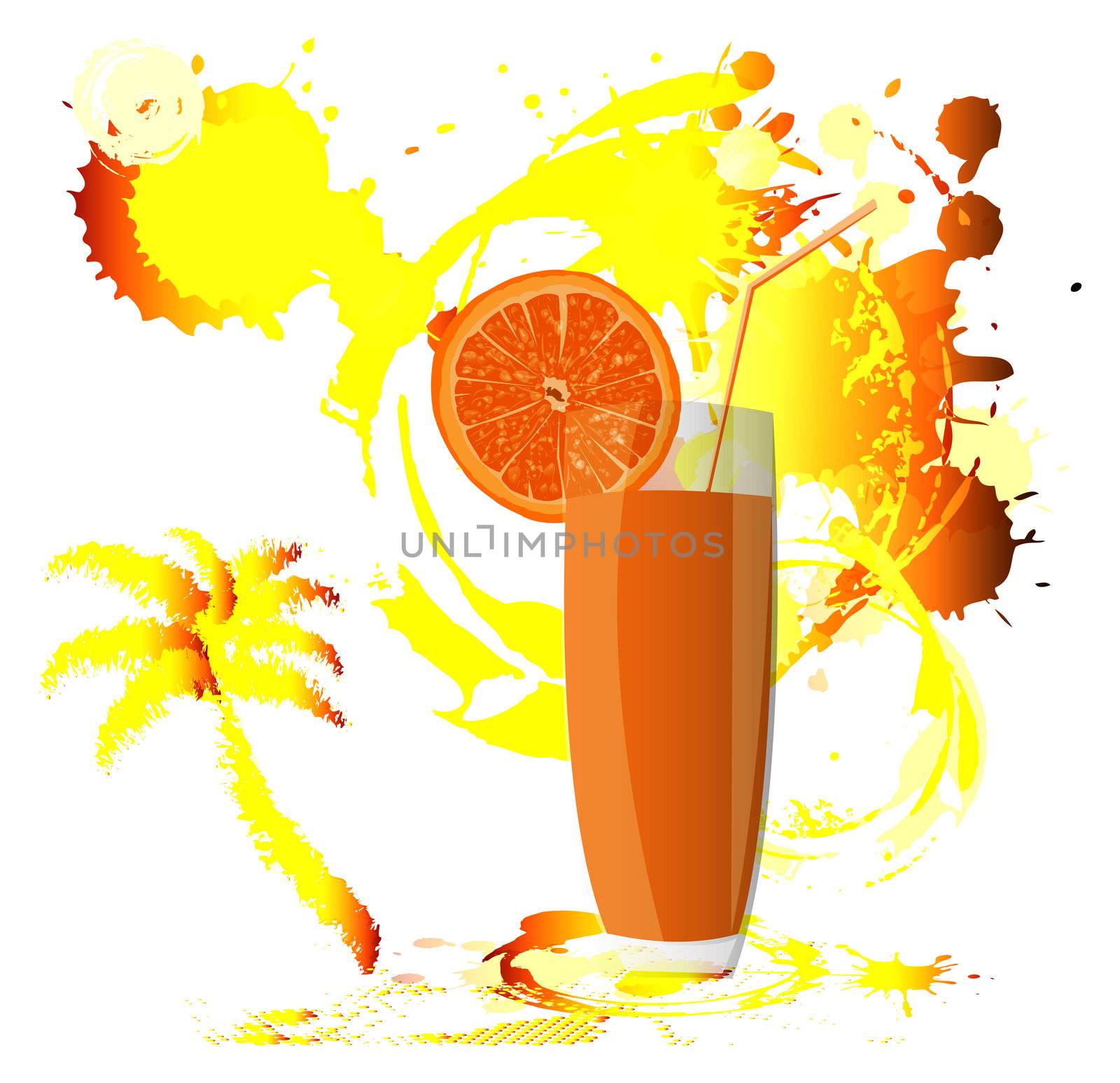 Fresh juice orange.Summer exotic rest by sergey150770SV
