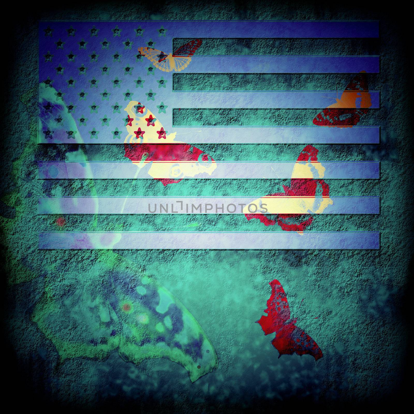 abstract background USA by Carche