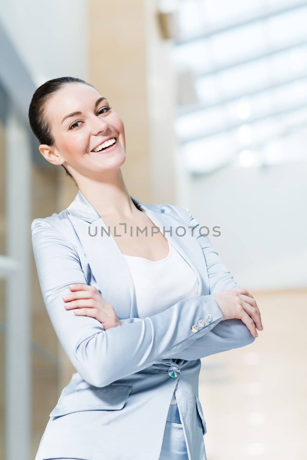 portrait of a beautiful business woman by adam121