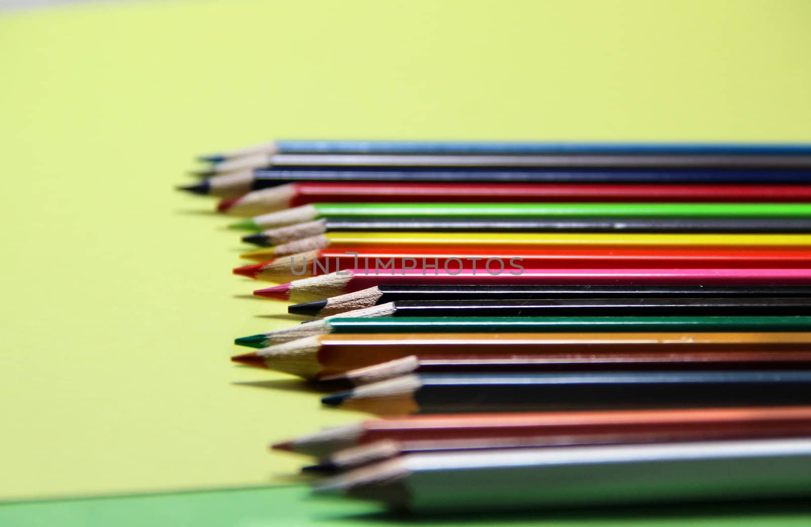 Multicolored wooden pencils by tanouchka