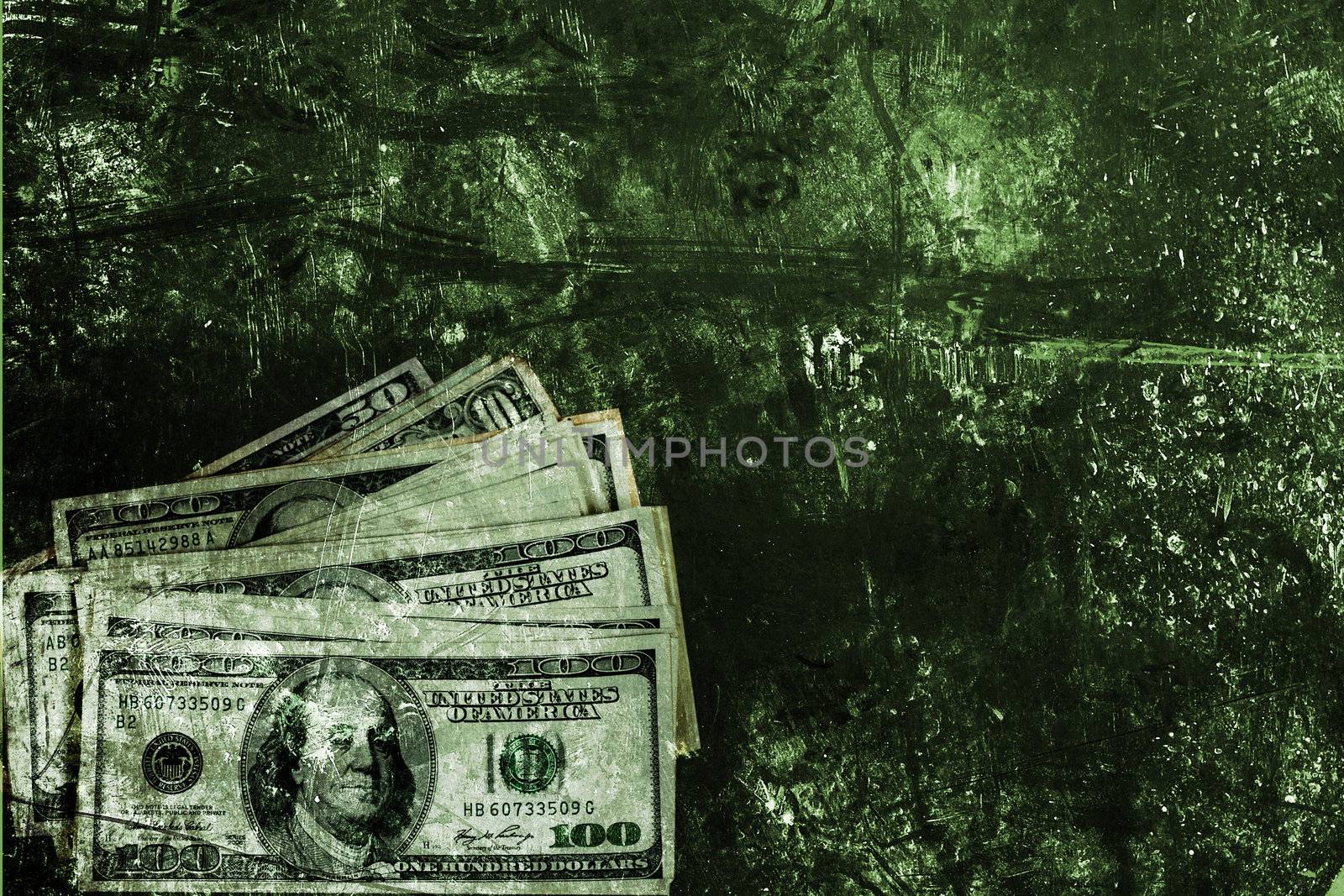 Dollars and background by petrkurgan