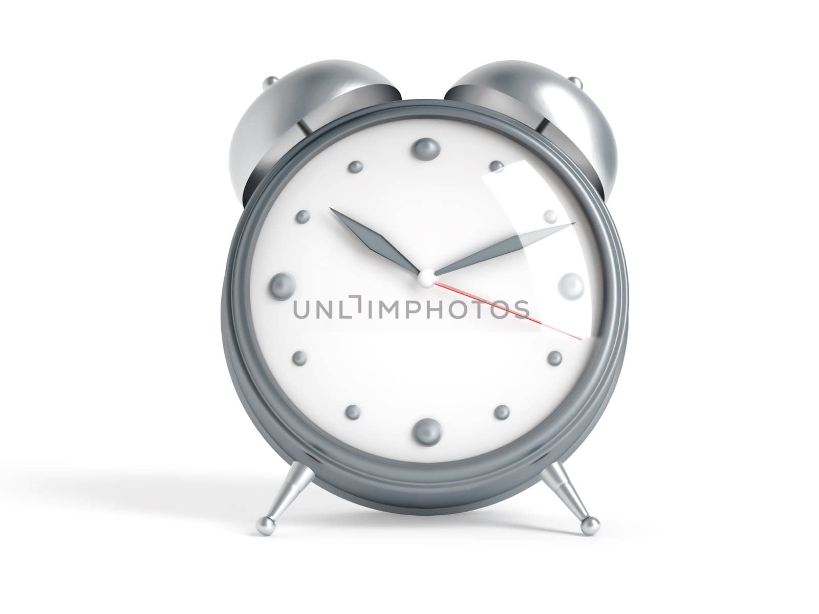 alarm clock on a white background by Serp