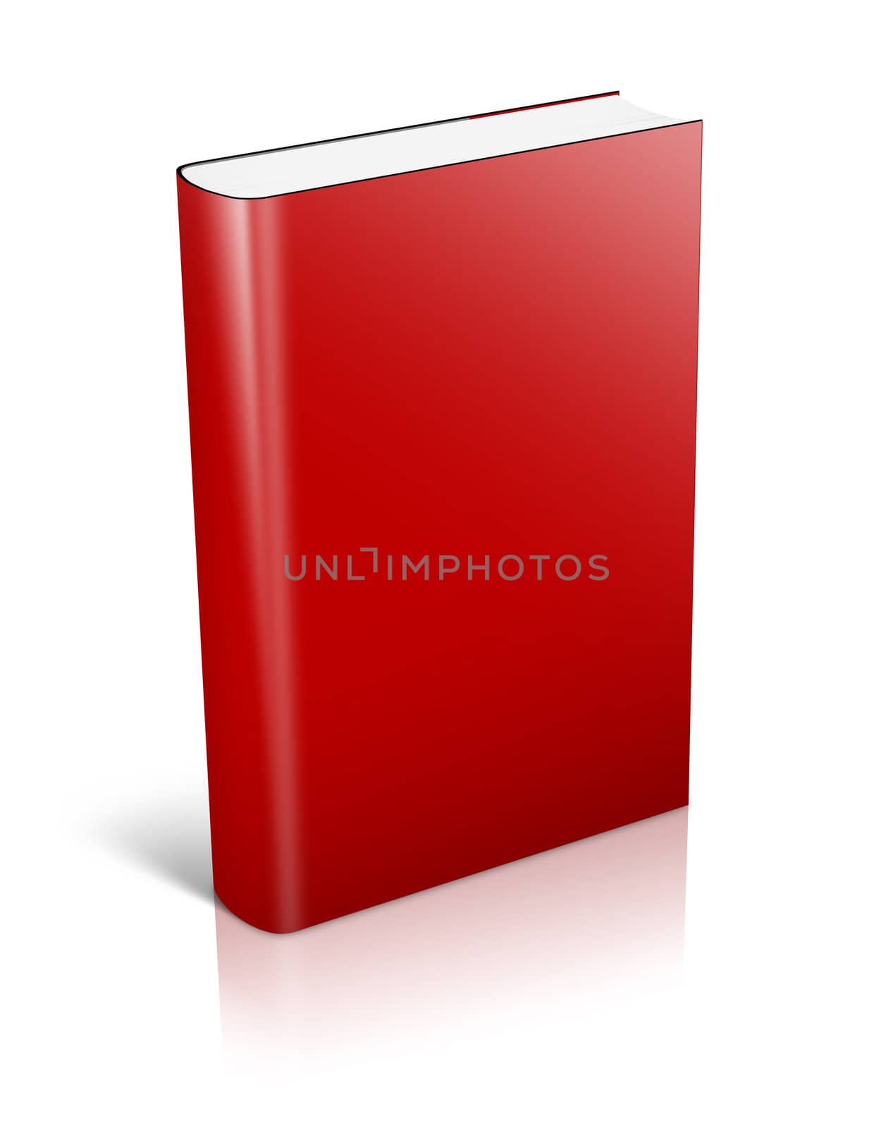 3d red Book Standing by mereutaandrei