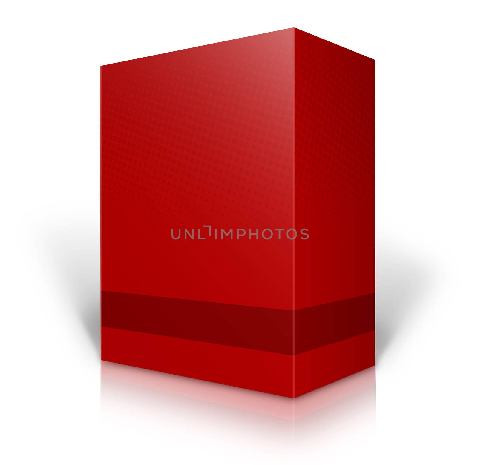 red 3D box by mereutaandrei