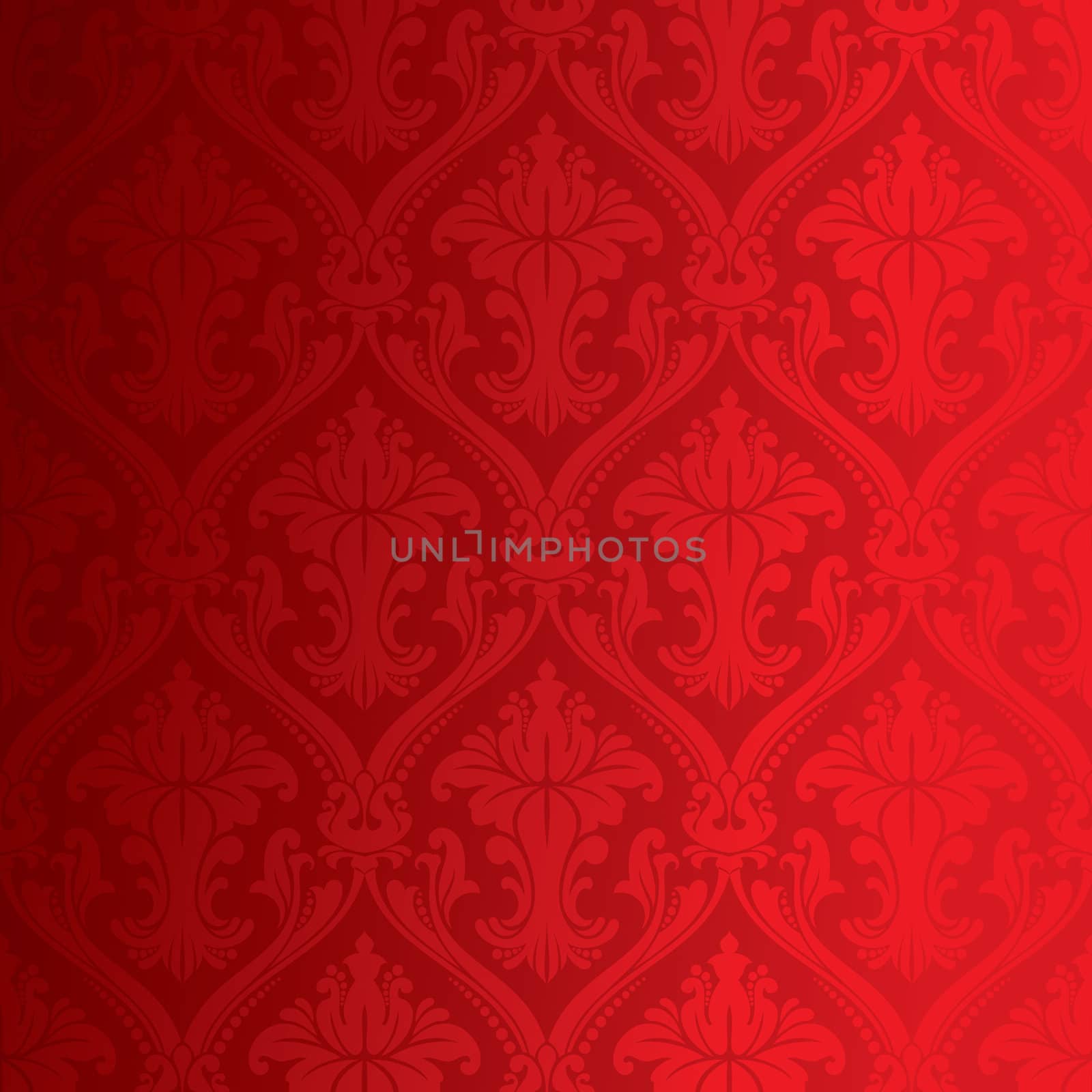 Seamless red damask wallpaper by mereutaandrei