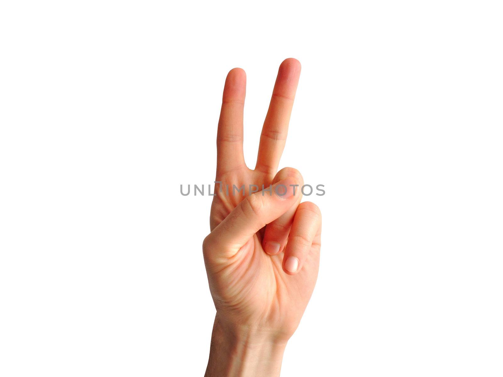 two fingers up by mereutaandrei