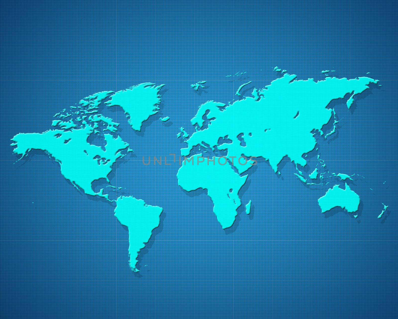 World map by mereutaandrei