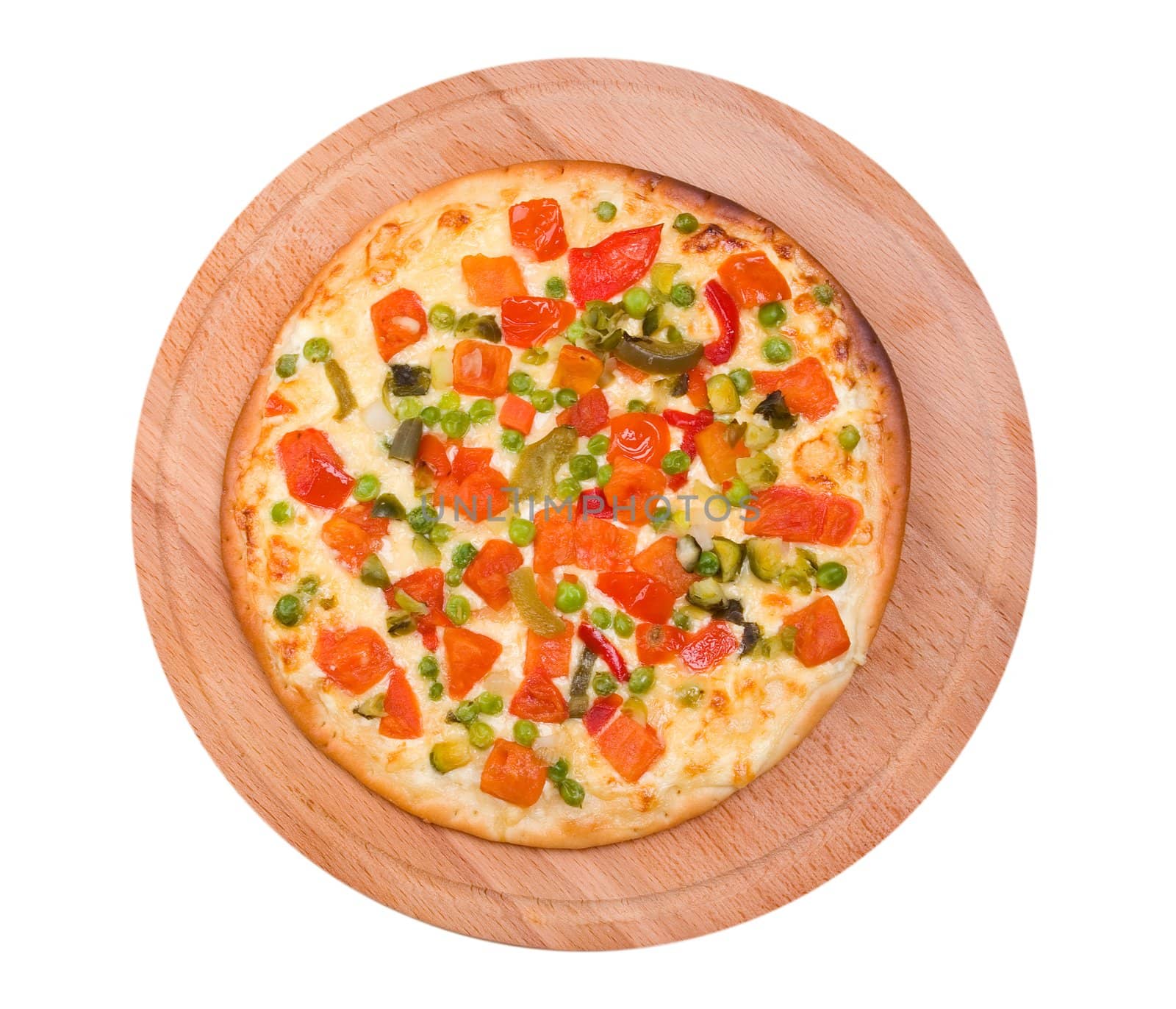 Tasty Italian vegetables  pizza.Neapolitano ,Close-up