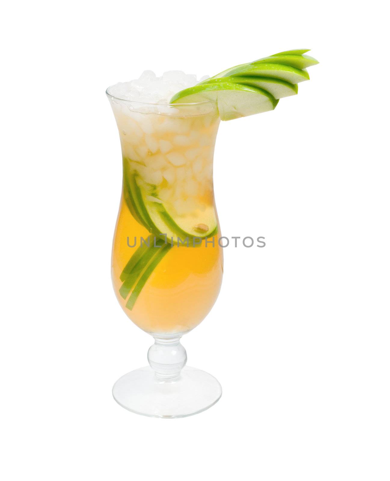 Alcoholic cocktails, studio photographing, isolated on white background