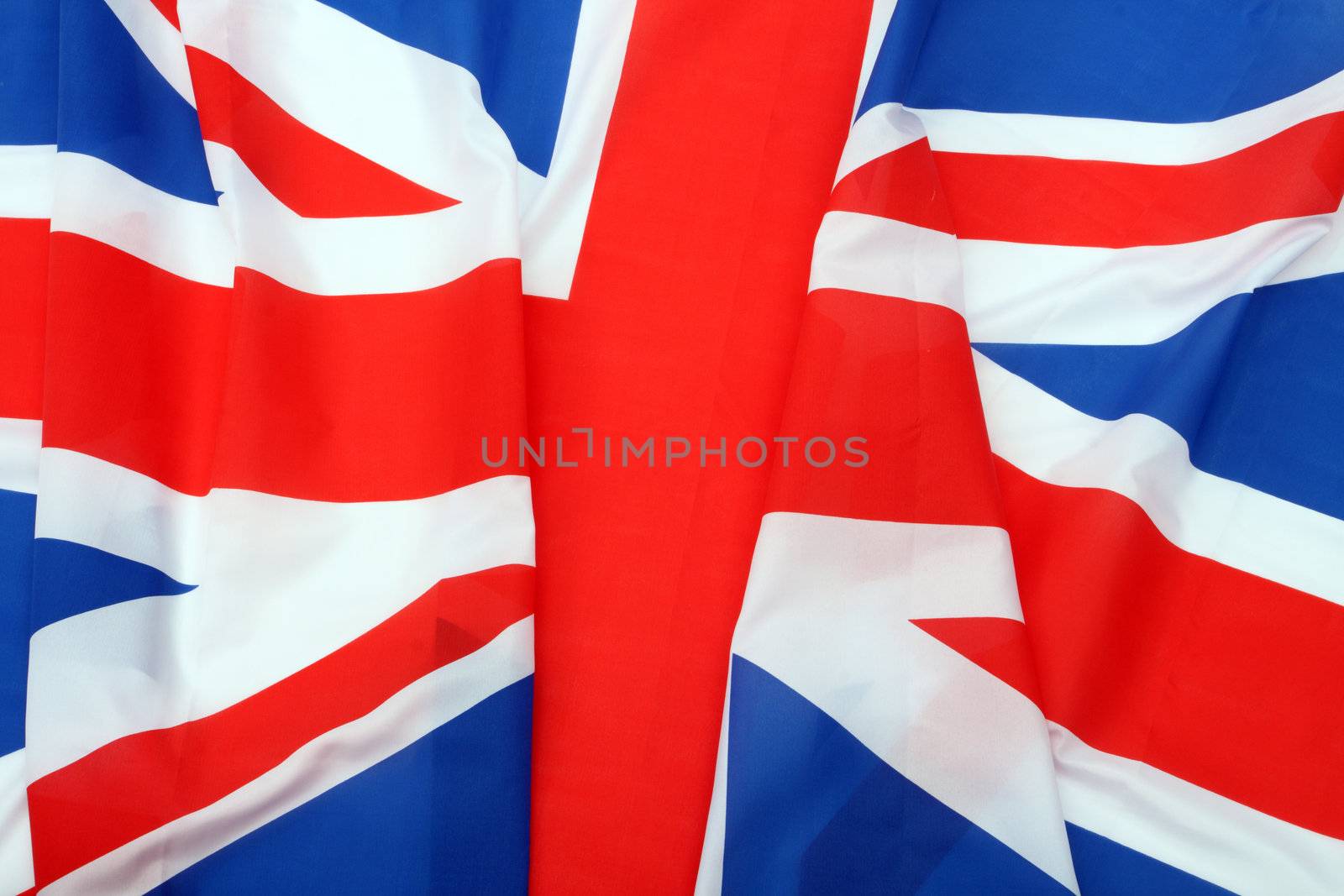 Close up of Union Jack flag