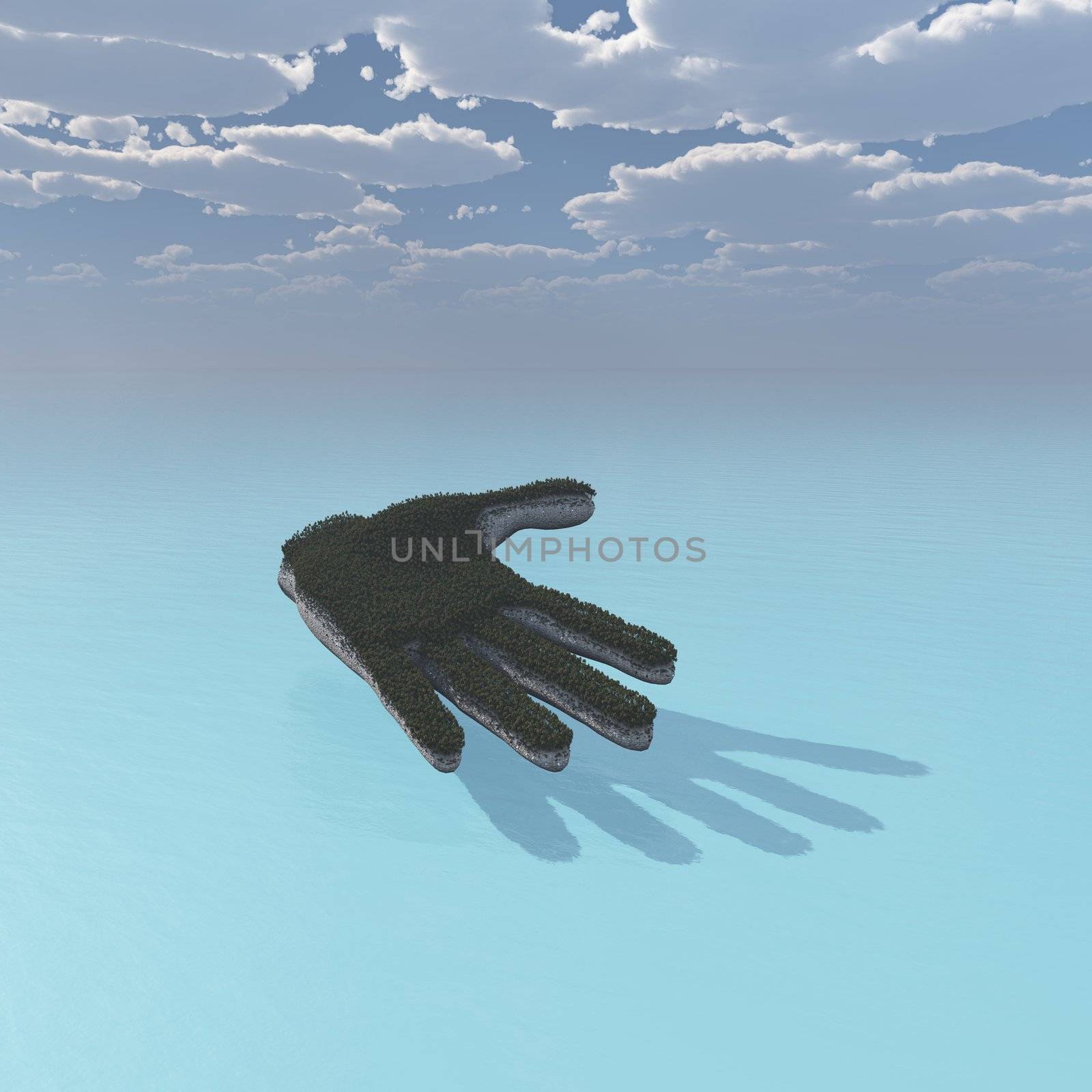 Hand across the ocean by totuss