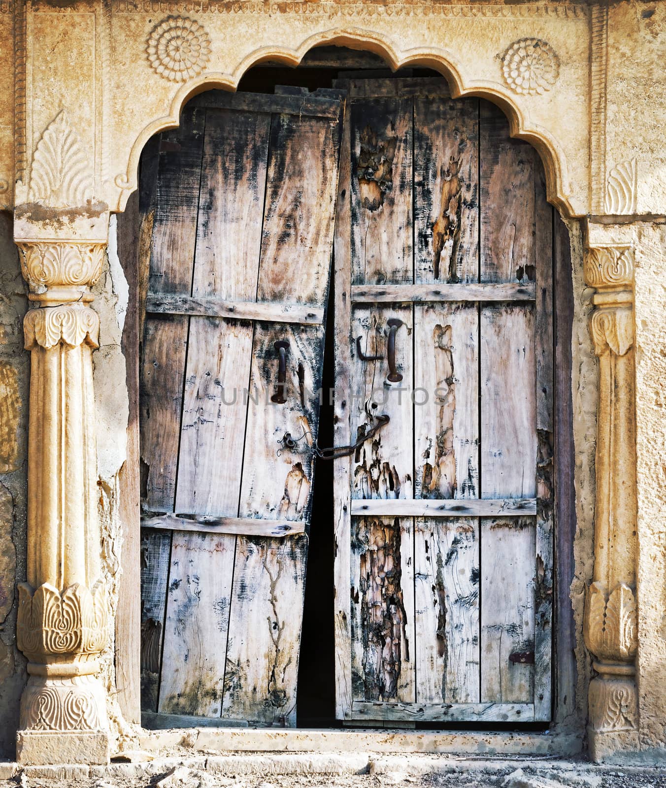 Old wooden door.  by vladimir_sklyarov