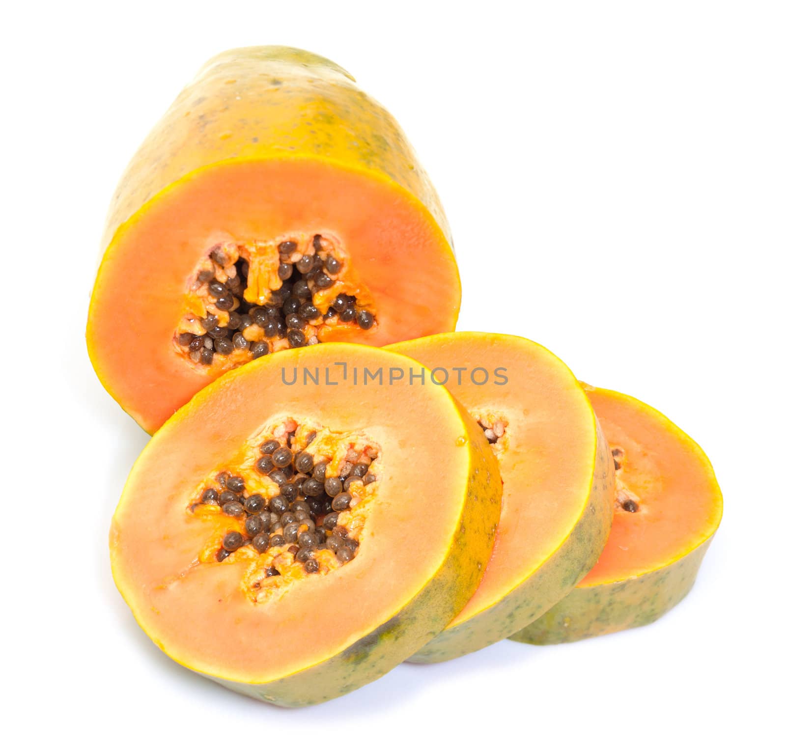 Fresh Papaya with Slices by Discovod