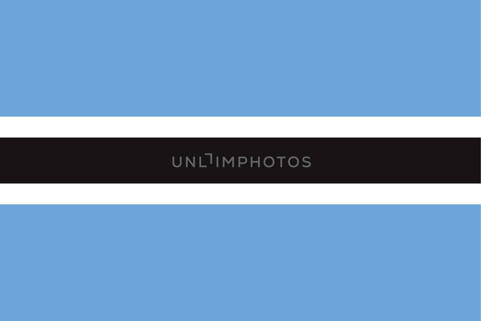 An illustration of the flag of Botswana