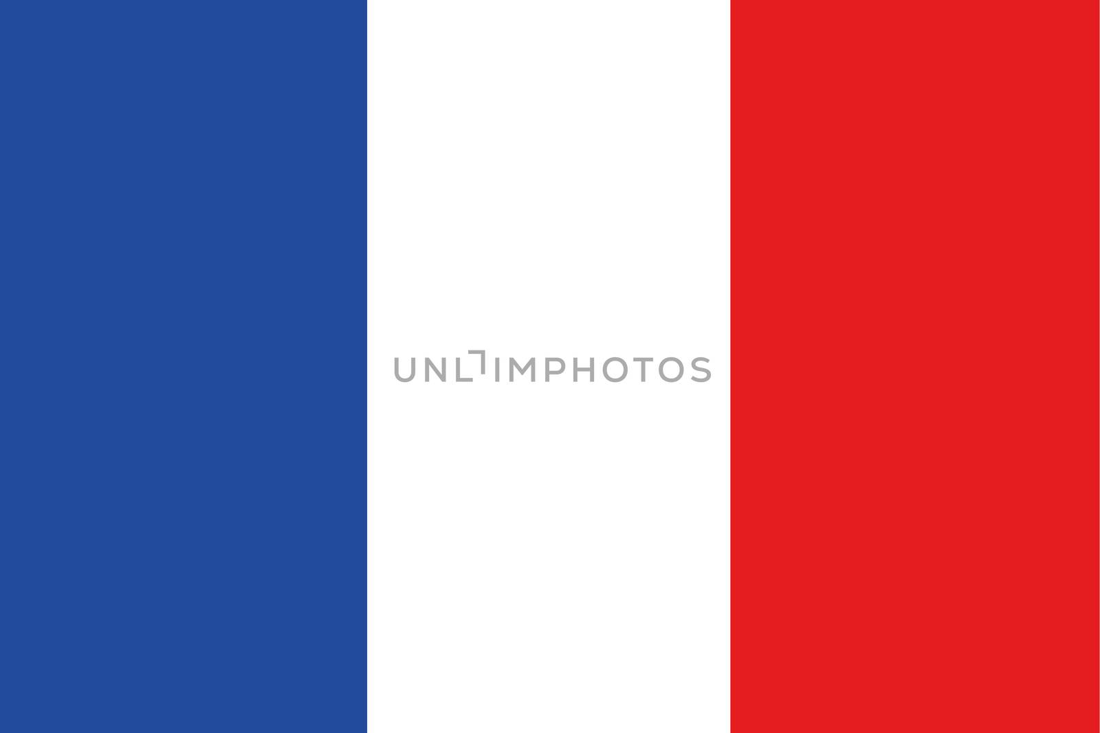 Illustrated Drawing of the flag of France by DragonEyeMedia