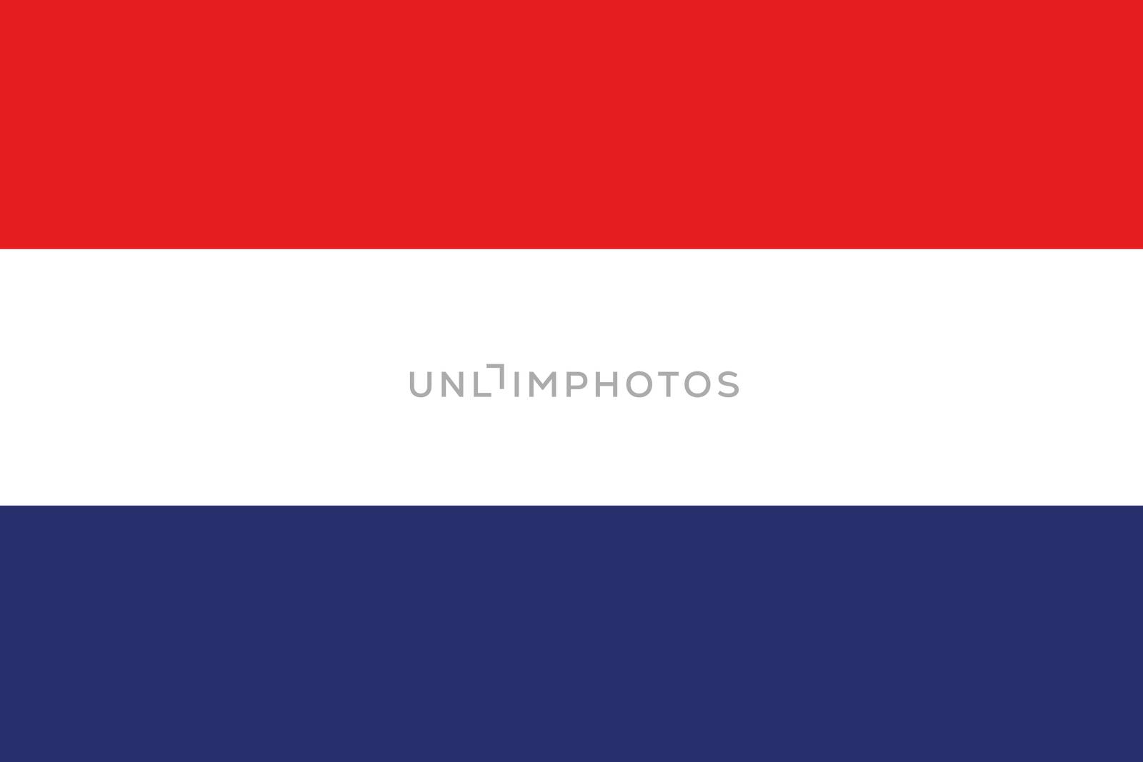 Illustrated Drawing of the flag of Netherlands by DragonEyeMedia