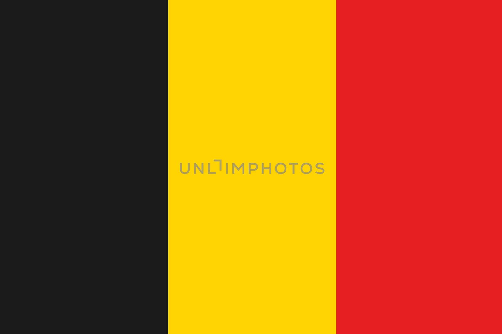 Illustrated Drawing of the flag of Belgium by DragonEyeMedia