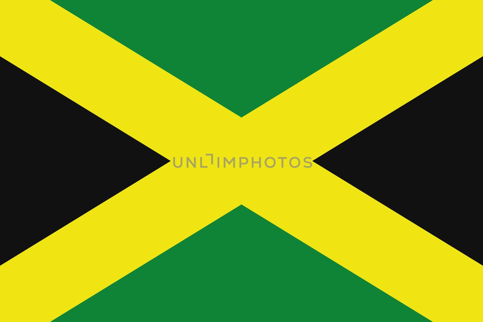 Illustrated Drawing of the flag of Jamaica by DragonEyeMedia