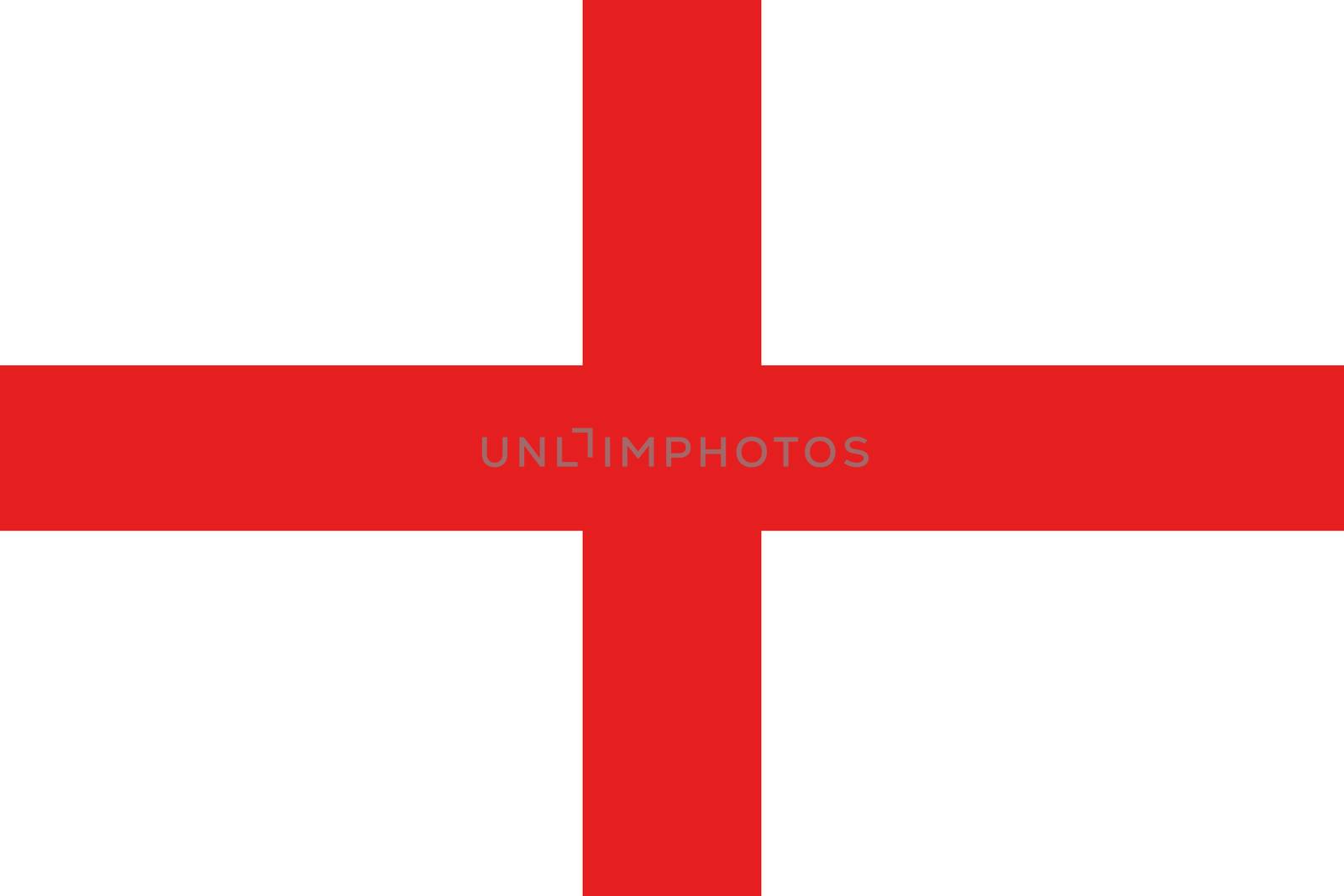 Illustrated Drawing of the flag of England by DragonEyeMedia