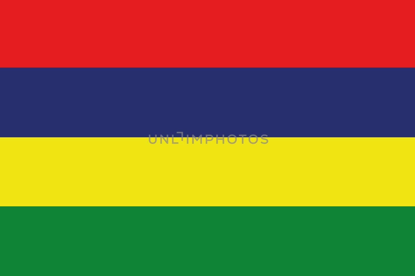Illustrated Drawing of the flag of Mauritius by DragonEyeMedia