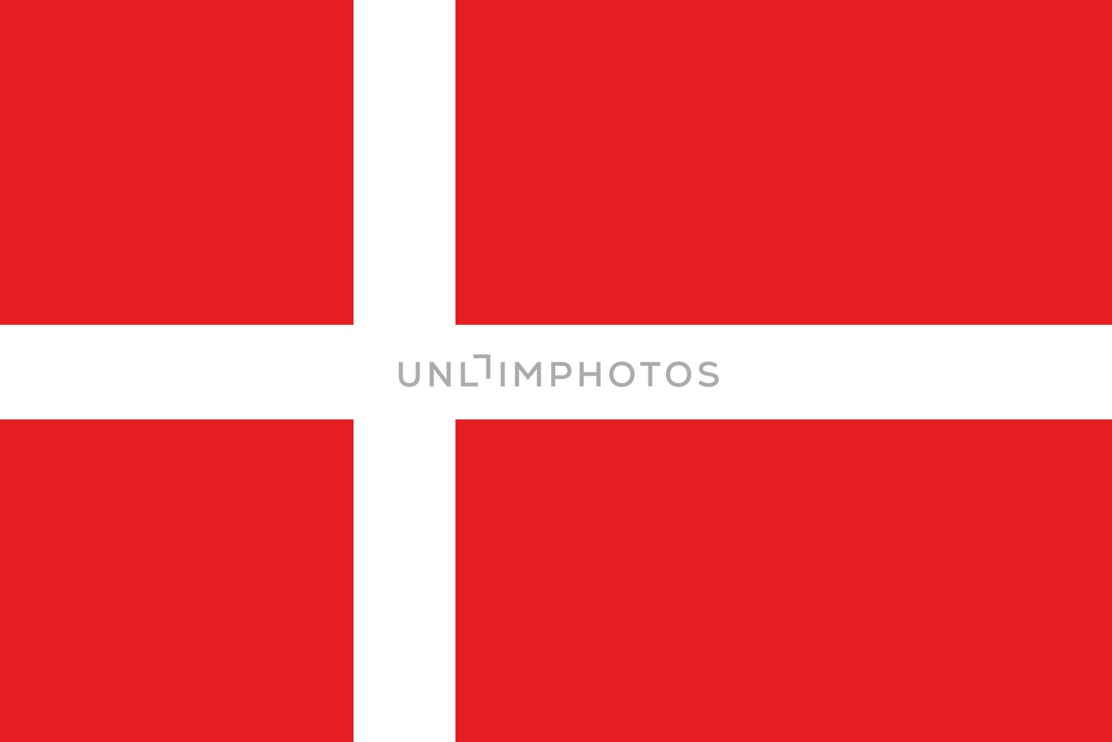 Illustrated Drawing of the flag of Denmark by DragonEyeMedia