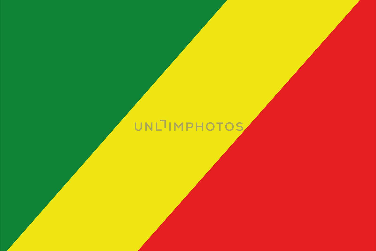 Illustrated Drawing of the flag of Congo by DragonEyeMedia