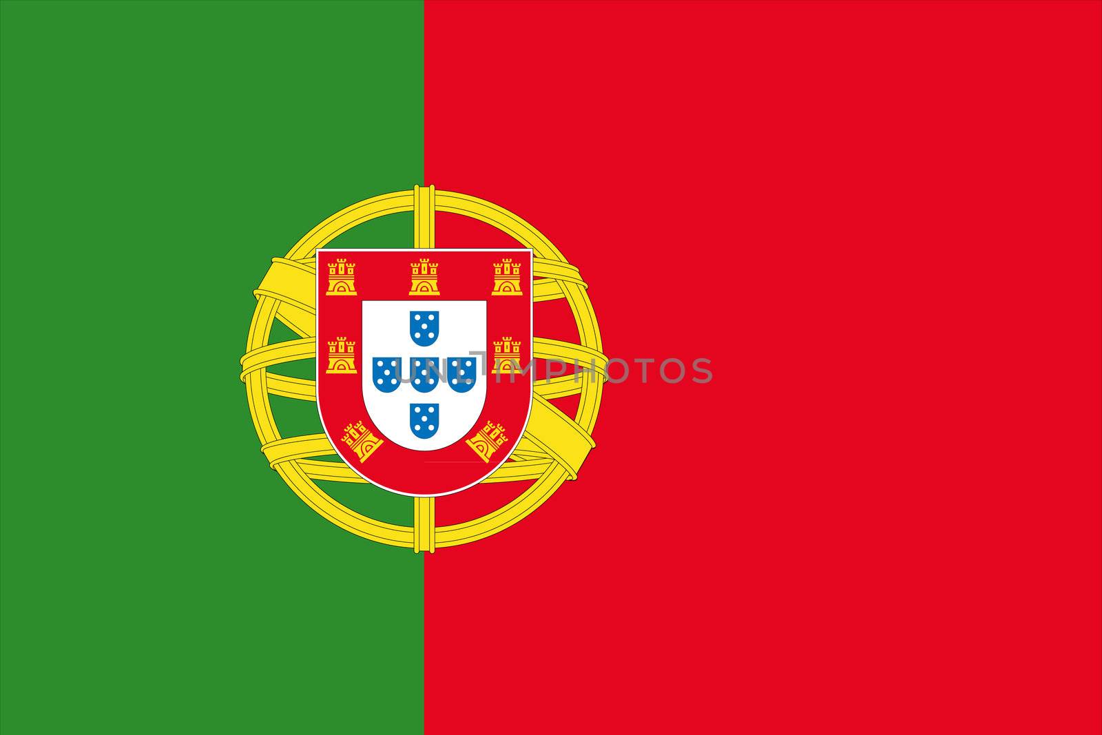 An illustration of the flag of Portugal