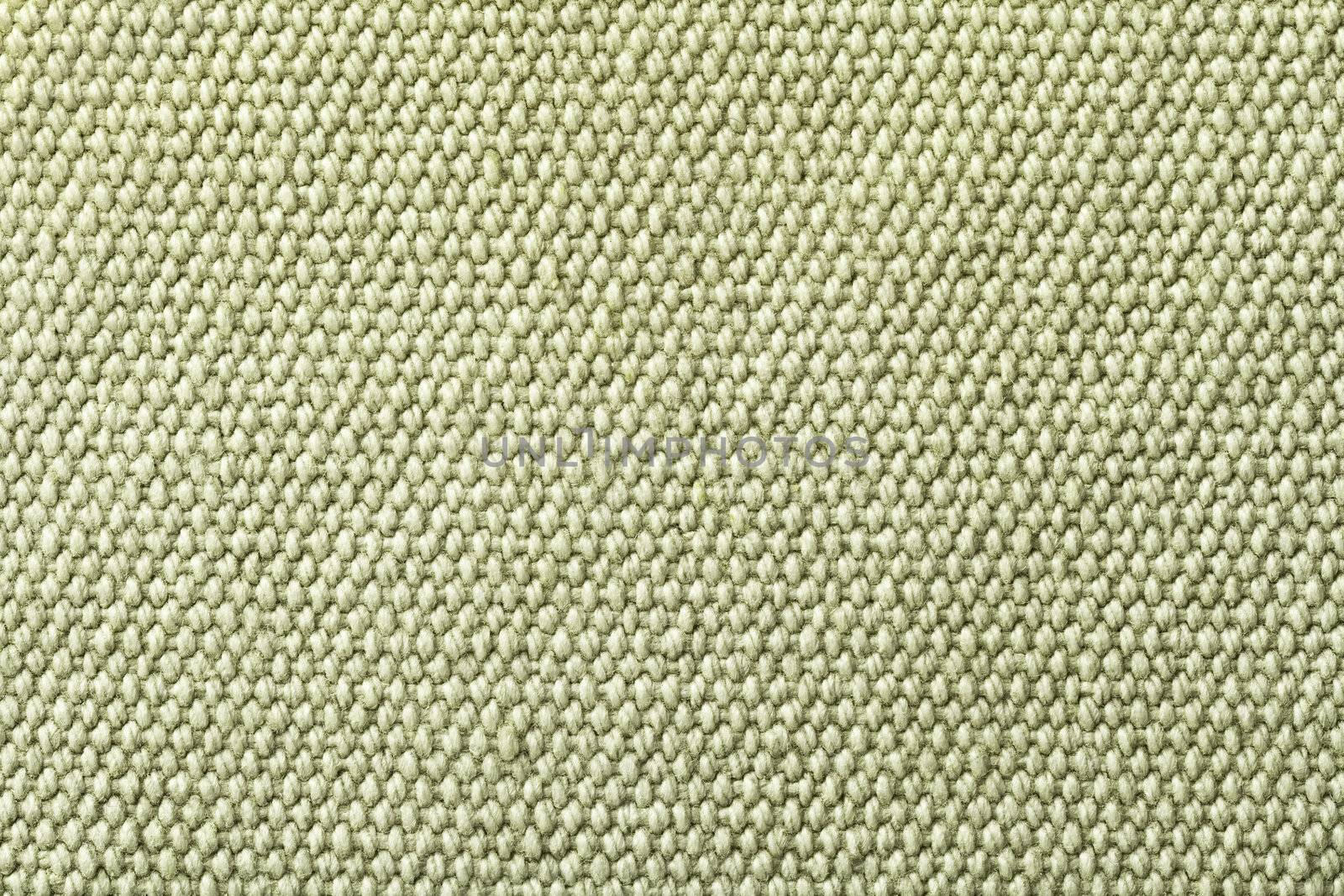 Green cotton background texture. Macro shot, top view