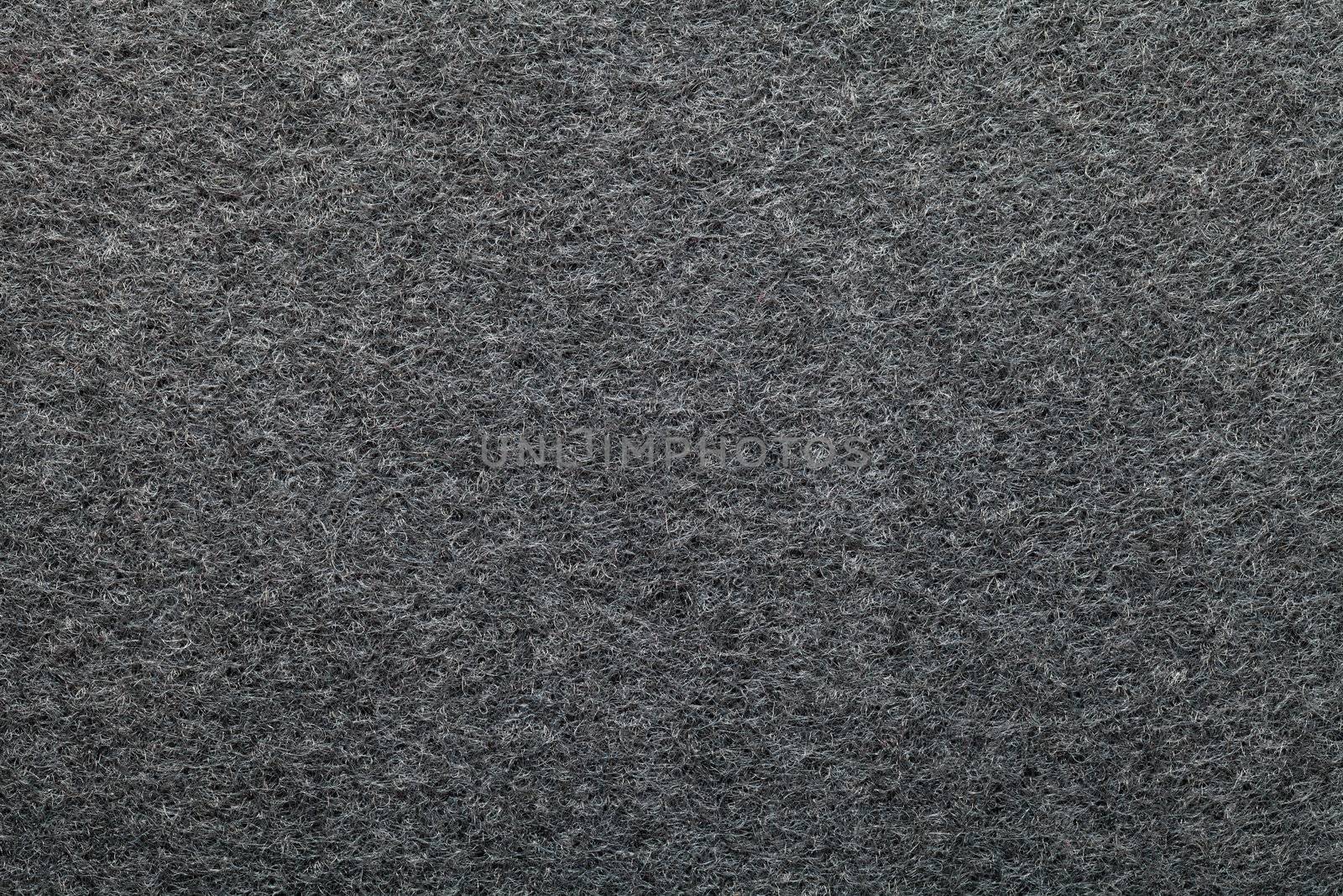 Dark gray artificial cotton texture for background. Top view