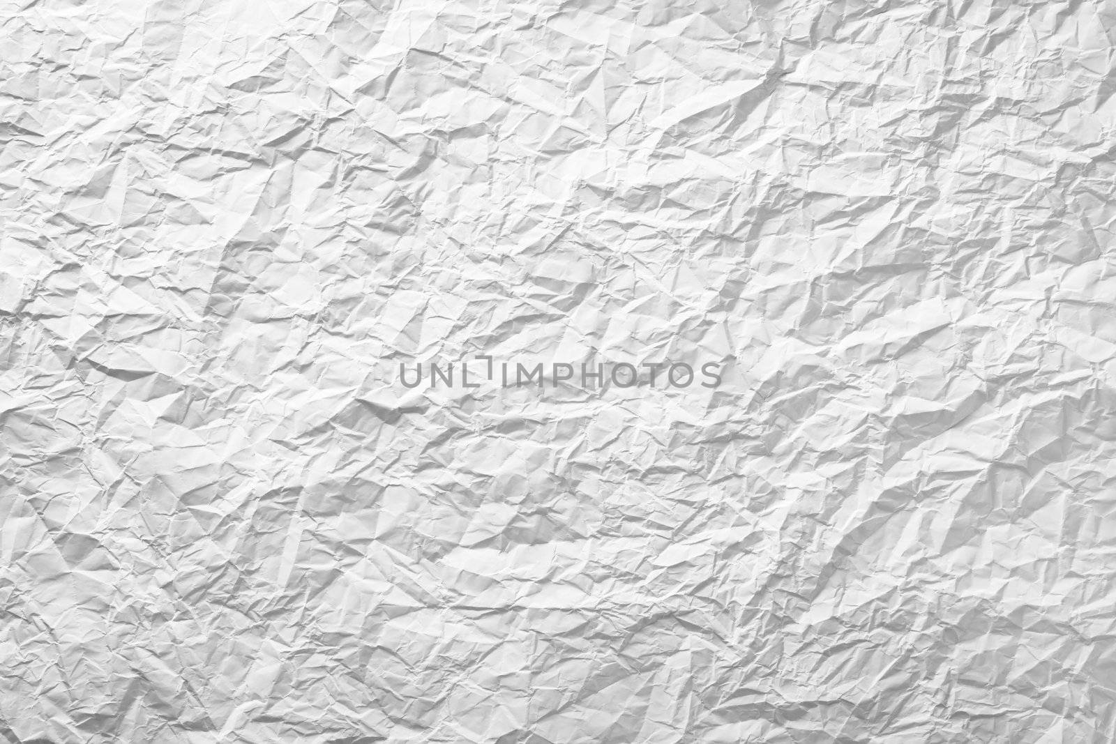 Crumpled paper texture for background. Top view