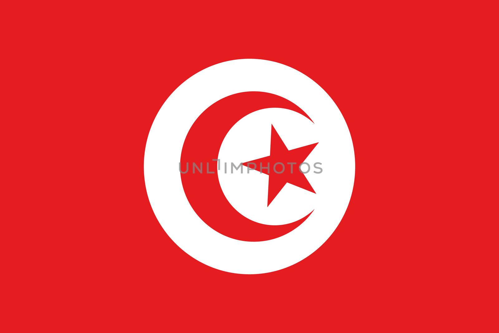 An illustration of the flag of Tunisia