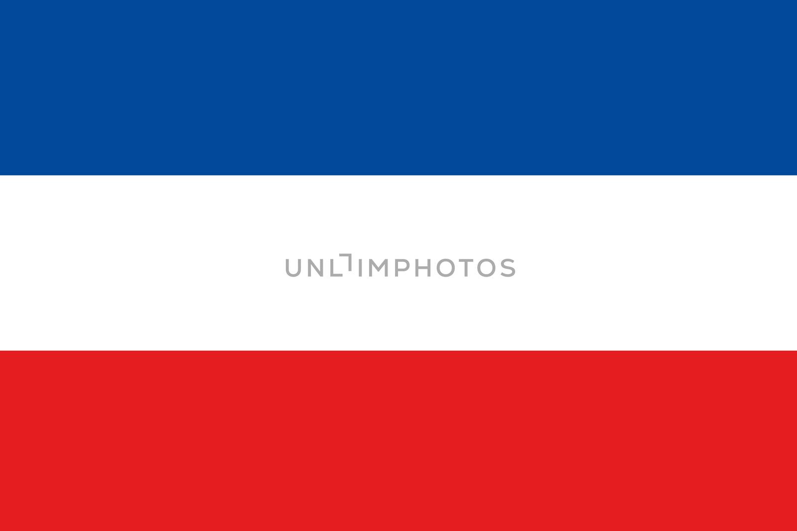 An illustration of the flag of Yugoslavia